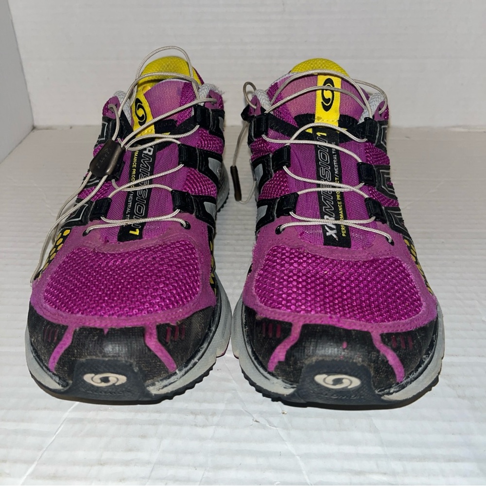 Salomon XR Mission 1 Trail Womens Sz 8 Running Athletic Shoes 129479 Purple - Picture 2 of 7